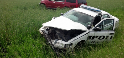 cop car crash