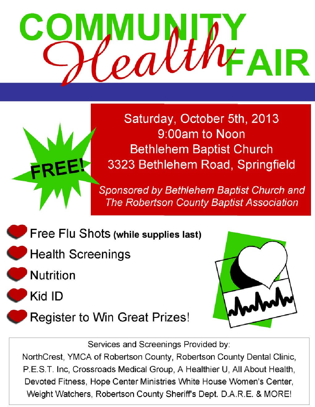 Health Fair Flyer Template